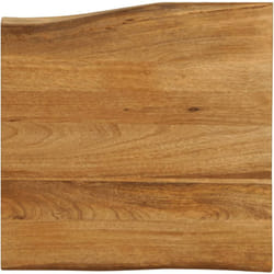 Dessus de table 80x80x2,5 cm bord vivant bois massif manguier Vidaxl