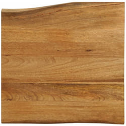 Dessus de table 60x60x3,8 cm bord vivant bois massif manguier Vidaxl