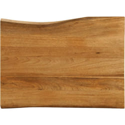 Dessus de table 80x60x3,8 cm bord vivant bois massif manguier Vidaxl