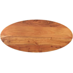 Dessus De Table 140x60x2,5 Cm Ovale Bois Massif D'Acacia Vidaxl