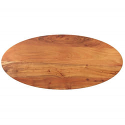 Dessus de table 120x60x3,8 cm ovale bois massif d'acacia Vidaxl