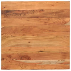Dessus De Table 80x80x2,5 Cm Carré Bois Massif D'Acacia Vidaxl