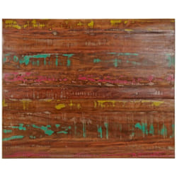 Dessus de table 100x80x2,5cm rectangulaire bois massif récupéré Vidaxl