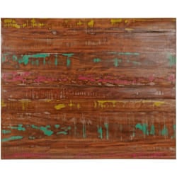 Dessus De Table 90x80x3,8 Cm Rectangulaire Bois Massif Récupéré Vidaxl