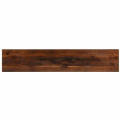 Dessus de table 180x20x2,5cm rectangulaire bois massif récupéré Vidaxl