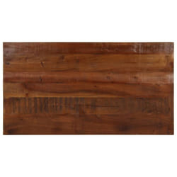 Dessus de table 120x50x3,8cm rectangulaire bois massif récupéré Vidaxl