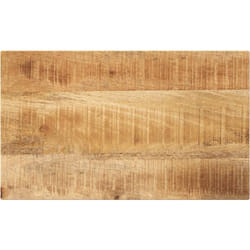 Dessus de table rectangulaire bois massif de manguier brut vidaXL