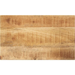 Dessus de table rectangulaire bois massif de manguier brut Vidaxl