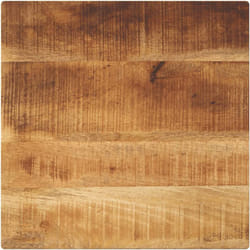 Dessus de table 50x50x2,5 cm carré bois massif de manguier brut Vidaxl