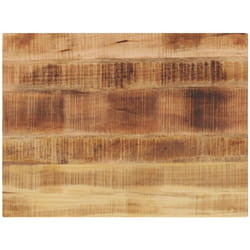 Dessus de table rectangulaire bois massif de manguier brut vidaXL