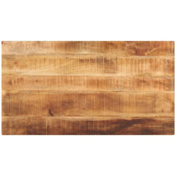 Dessus de table rectangulaire bois massif de manguier brut Vidaxl
