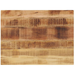 Dessus de table rectangulaire bois massif de manguier brut vidaXL