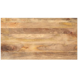 Dessus de table 120x60x2,5cm rectangulaire bois massif manguier Vidaxl