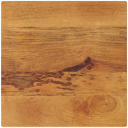 Dessus de table 60x60x2,5 cm carré bois massif manguier Vidaxl