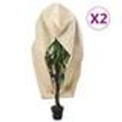 vidaXL Housses de protection pour plantes avec fermeture éclair 2 pcs