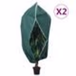 vidaXL Housses de protection pour plantes avec fermeture éclair 2 pcs