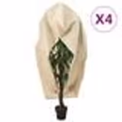vidaXL Housses de protection pour plantes avec fermeture éclair 4 pcs