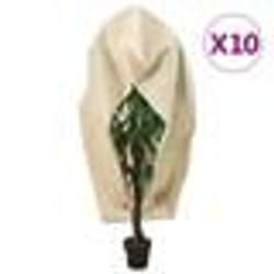 vidaXL Housses de protection pour plantes avec fermeture éclair 10 pcs