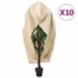 vidaXL Housses de protection pour plantes avec fermeture éclair 10 pcs