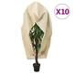 vidaXL Housses de protection pour plantes avec fermeture éclair 10 pcs