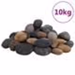 vidaXL Galets polis 10 kg multicolores 5-8 cm