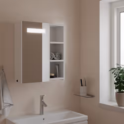 VidaXL 357965 miroir de salle de bain et armoire de rangement pour évier