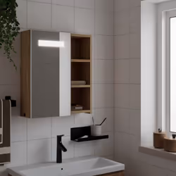 VidaXL 357968 miroir de salle de bain et armoire de rangement pour évier