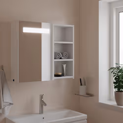 VidaXL 357969 miroir de salle de bain et armoire de rangement pour évier