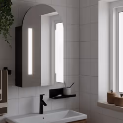 VidaXL 357975 miroir de salle de bain et armoire de rangement pour évier