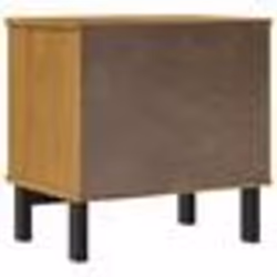 vidaXL Table de chevet FLAM 49x35x50 cm bois de pin massif