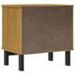 vidaXL Table de chevet FLAM 49x35x50 cm bois de pin massif