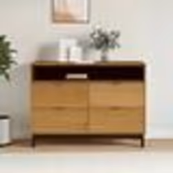 vidaXL Commode FLAM 110x40x80 cm bois de pin massif