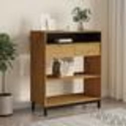 vidaXL Table de bar FLAM 92x45x110 cm bois massif Pin
