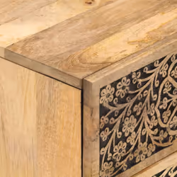 Ces tables de chevet au design élégant sont un supplément intemporel à votre décoration intérieure. Bois de manguier massif : ...