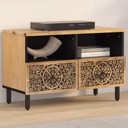 Ce meuble de télévision robuste est certainement conçu pour être un point de mire de votre pièce avec un design tendance mais ...