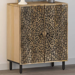 Armoire Latérale 60x33x75 Cm Bois Massif De Manguier Vidaxl