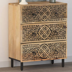 Vidaxl - Armoire latérale 60x33x75 cm bois massif de manguier
