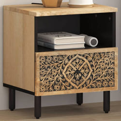 Vidaxl - Table de chevet 40x33x46 cm Bois de manguier solide