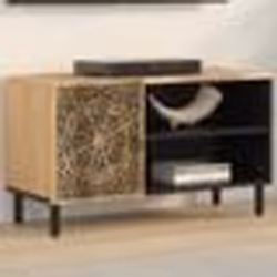 vidaXL Meuble TV 80x31x46 cm bois massif de manguier
