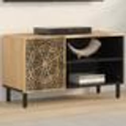 vidaXL Meuble TV 80x31x46 cm bois massif de manguier