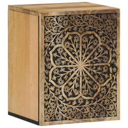 Armoire De Salle De Bain Murale 38x33x48cm Bois Massif Manguier Vidaxl