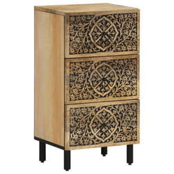 Armoire Latérale 40x33x75 Cm Bois Massif De Manguier Vidaxl