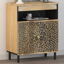 Vidaxl - Armoire latérale 60x33x75 cm bois massif de manguier