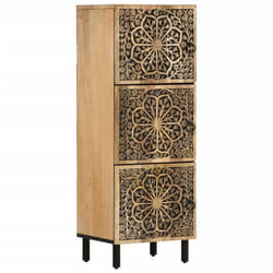 Armoire Latérale 40x33x110 Cm Bois Massif De Manguier Vidaxl