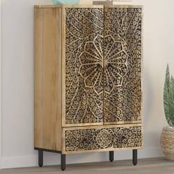 Buffet 60x33x100 Cm Bois De Manguier Massif Vidaxl