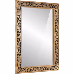 Ajoutez une touche d’aspect esthétiquement à votre décoration intérieure avec ce miroir de salle de bain. Bois de manguier ma ...