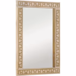 Ajoutez une touche d’aspect esthétiquement à votre décoration intérieure avec ce miroir de salle de bain. Bois de manguier ma ...