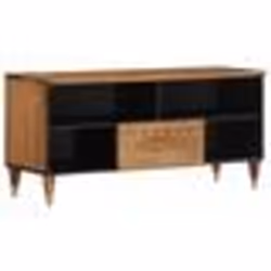 vidaXL Meuble TV 100x33x46 cm bois massif de manguier