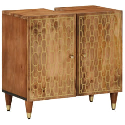 vidaXL Meuble lavabo - Bois Manguier