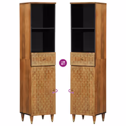 VidaXL 358306 miroir de salle de bain et armoire de rangement pour évier - Vue supplémentaire 6